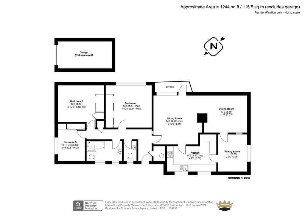 3 bedroom penthouse apartment for sale - floorplan