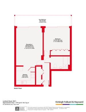 1 bedroom flat to rent - floorplan