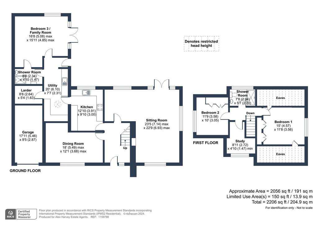 3 bedroom detached house for sale - floorplan