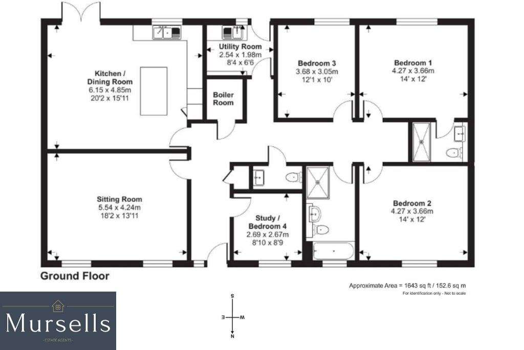 3 bedroom barn conversion for sale - floorplan