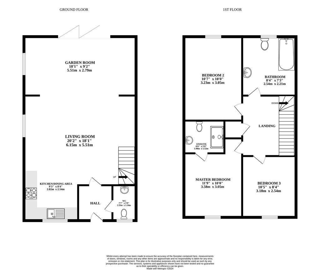 3 bedroom semi-detached house for sale - floorplan