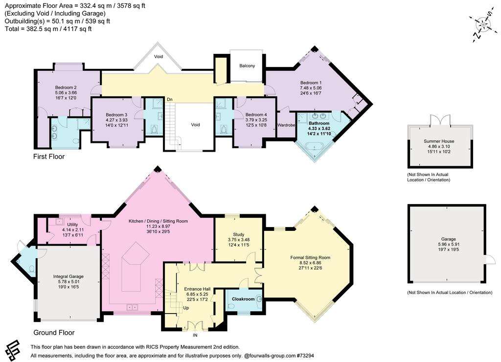 4 bedroom detached house for sale - floorplan