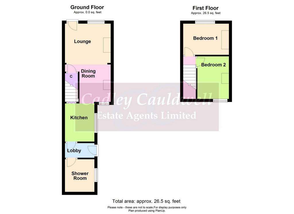 2 bedroom terraced house for sale - floorplan