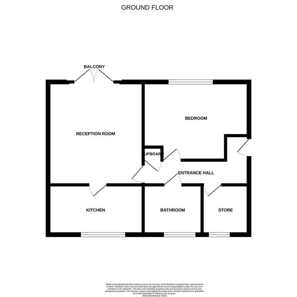 1 bedroom flat for sale - floorplan