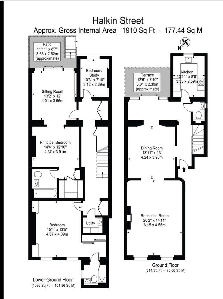 3 bedroom flat to rent - floorplan