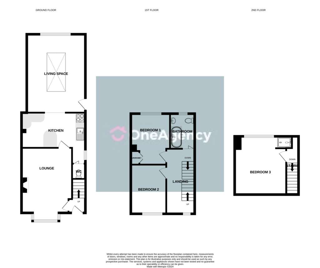 3 bedroom semi-detached house for sale - floorplan