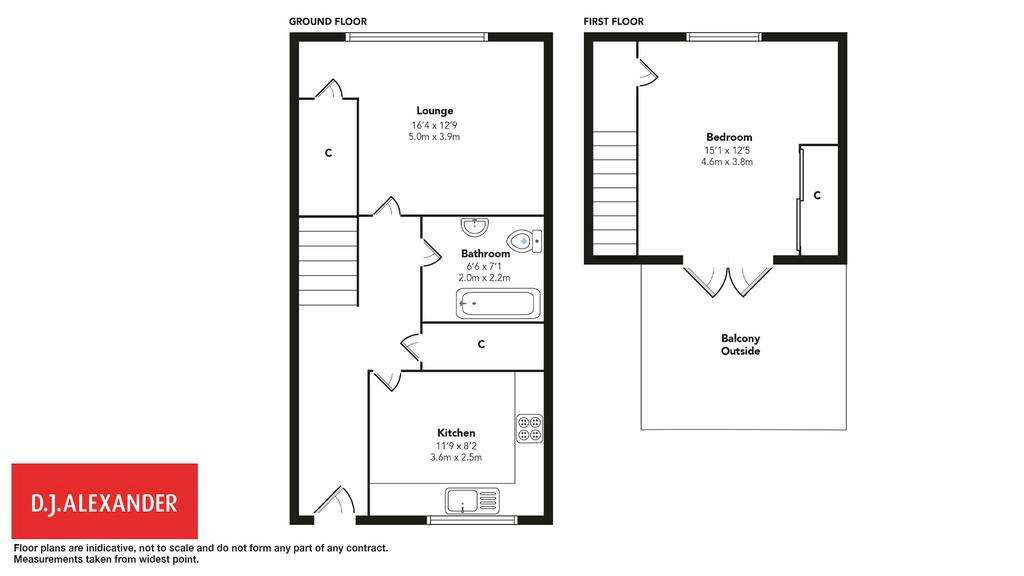 1 bedroom flat for sale - floorplan