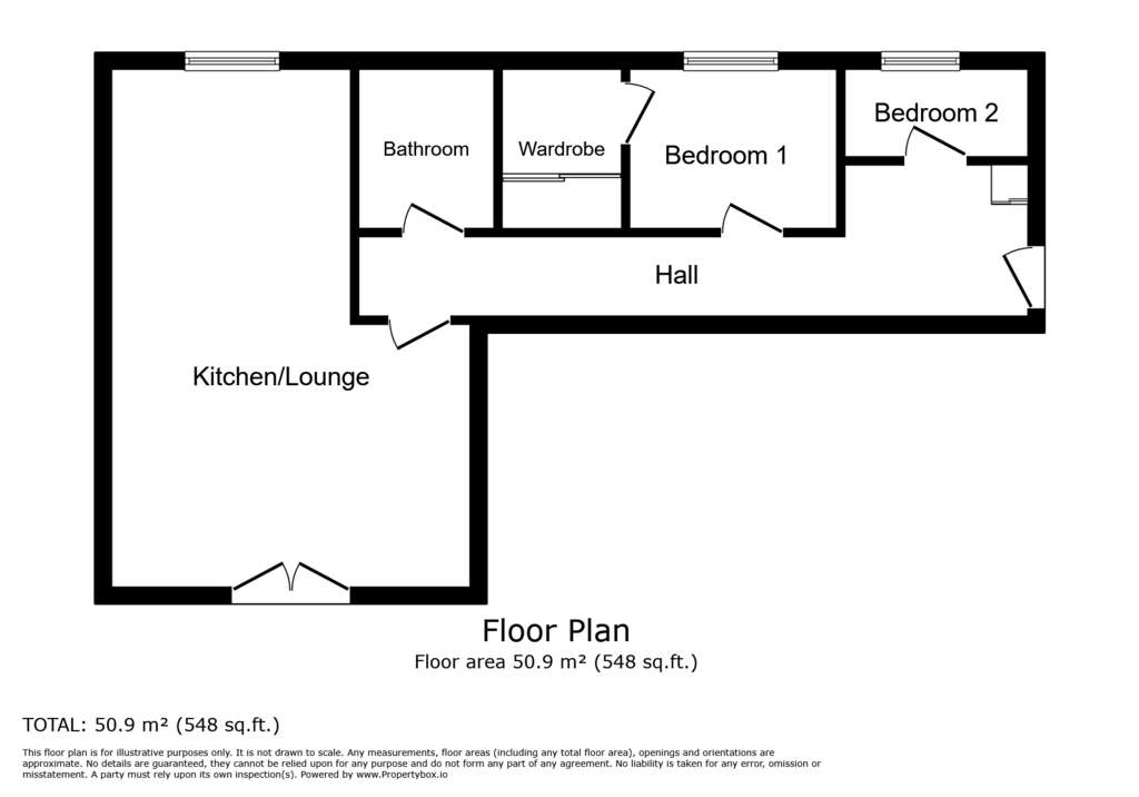 2 bedroom flat for sale - floorplan