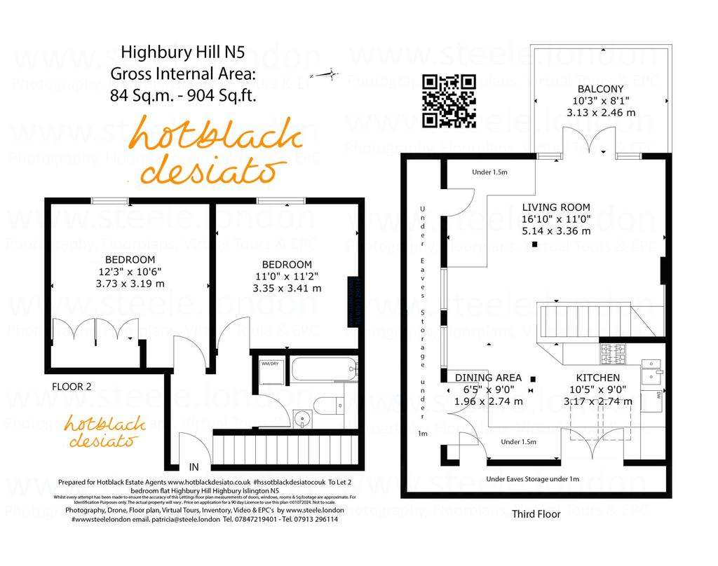 2 bedroom flat to rent - floorplan