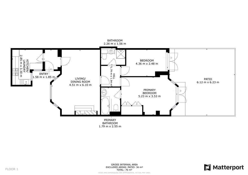 3 bedroom flat to rent - floorplan