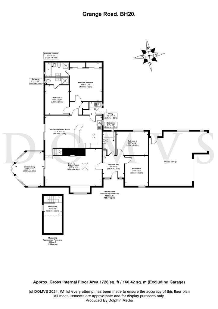 4 bedroom bungalow for sale - floorplan