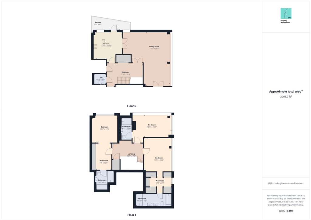 3 bedroom flat to rent - floorplan