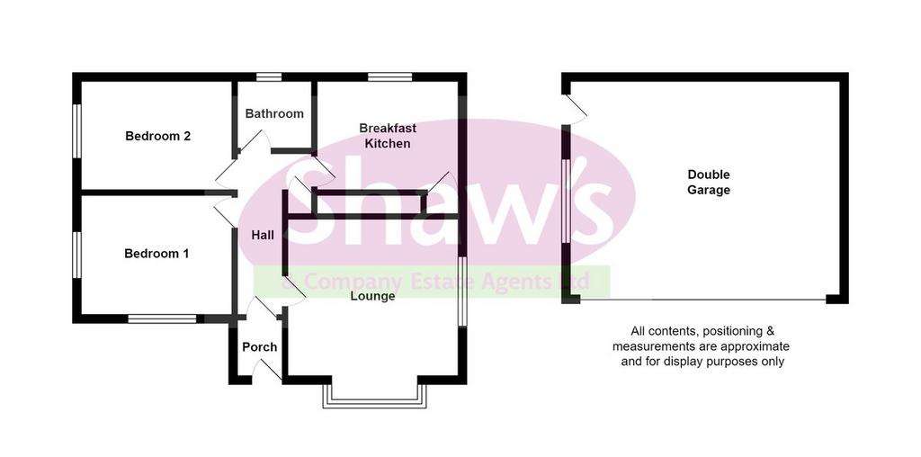 2 bedroom detached bungalow for sale - floorplan