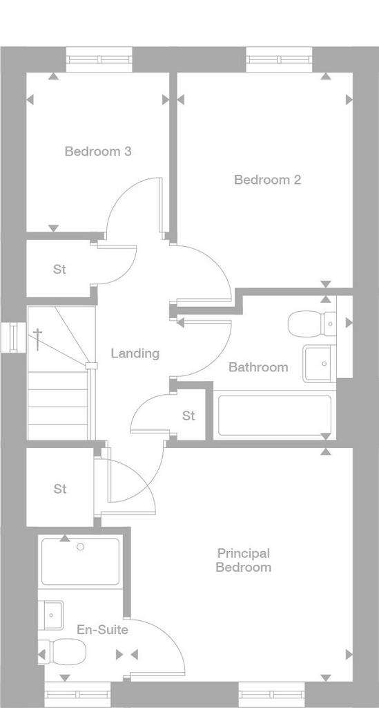 3 bedroom mews house for sale - floorplan