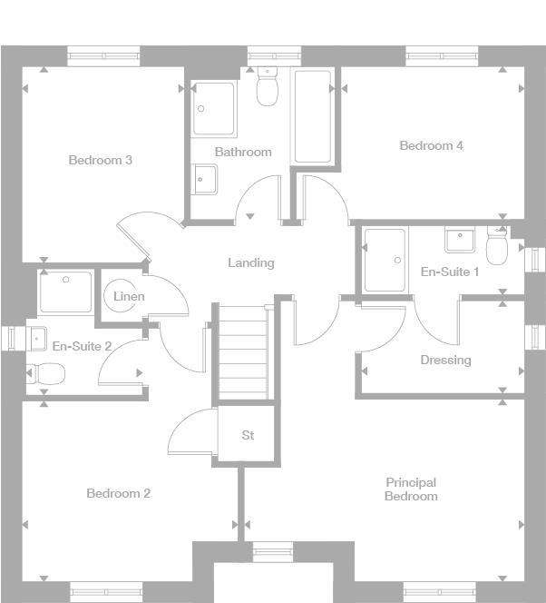 4 bedroom detached house for sale - floorplan