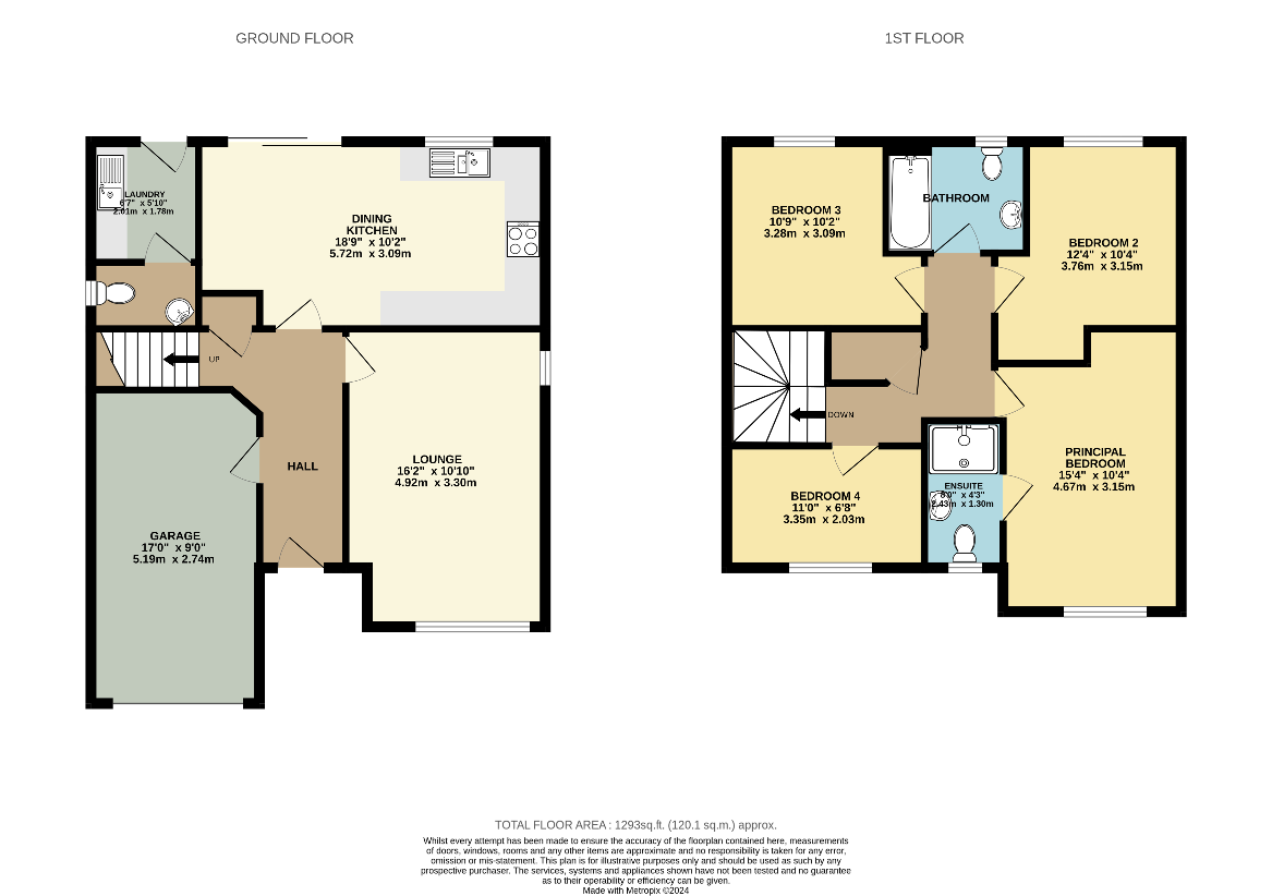 4 bedroom property for sale - floorplan