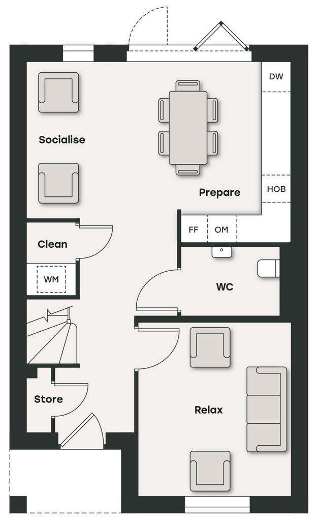 3 bedroom detached house for sale - floorplan