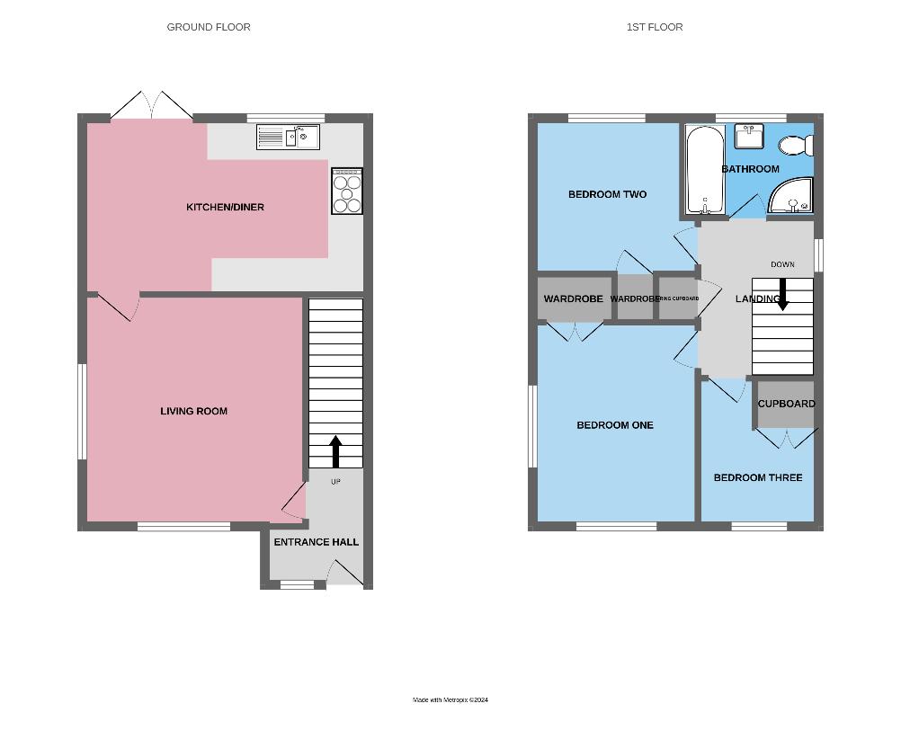 3 bedroom property for sale - floorplan