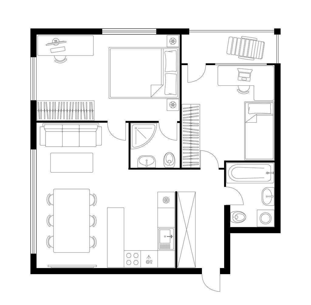 2 bedroom flat for sale - floorplan