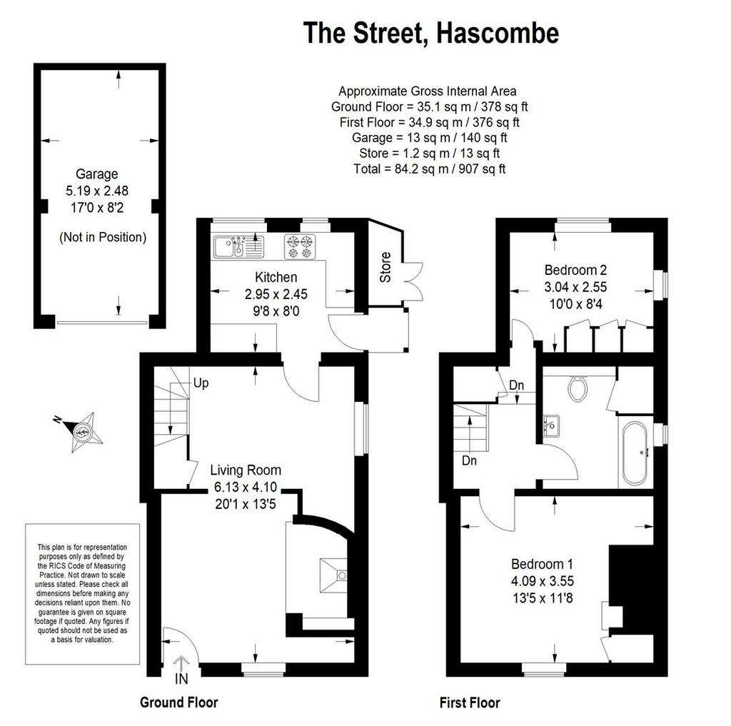 2 bedroom end of terrace house for sale - floorplan