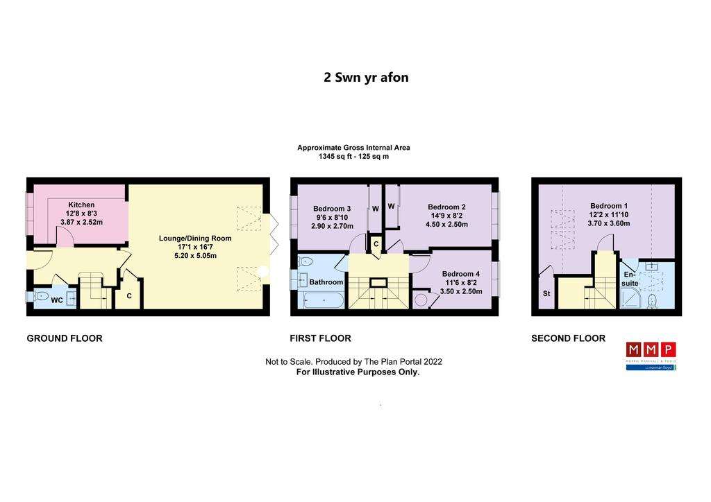 4 bedroom semi-detached house for sale - floorplan