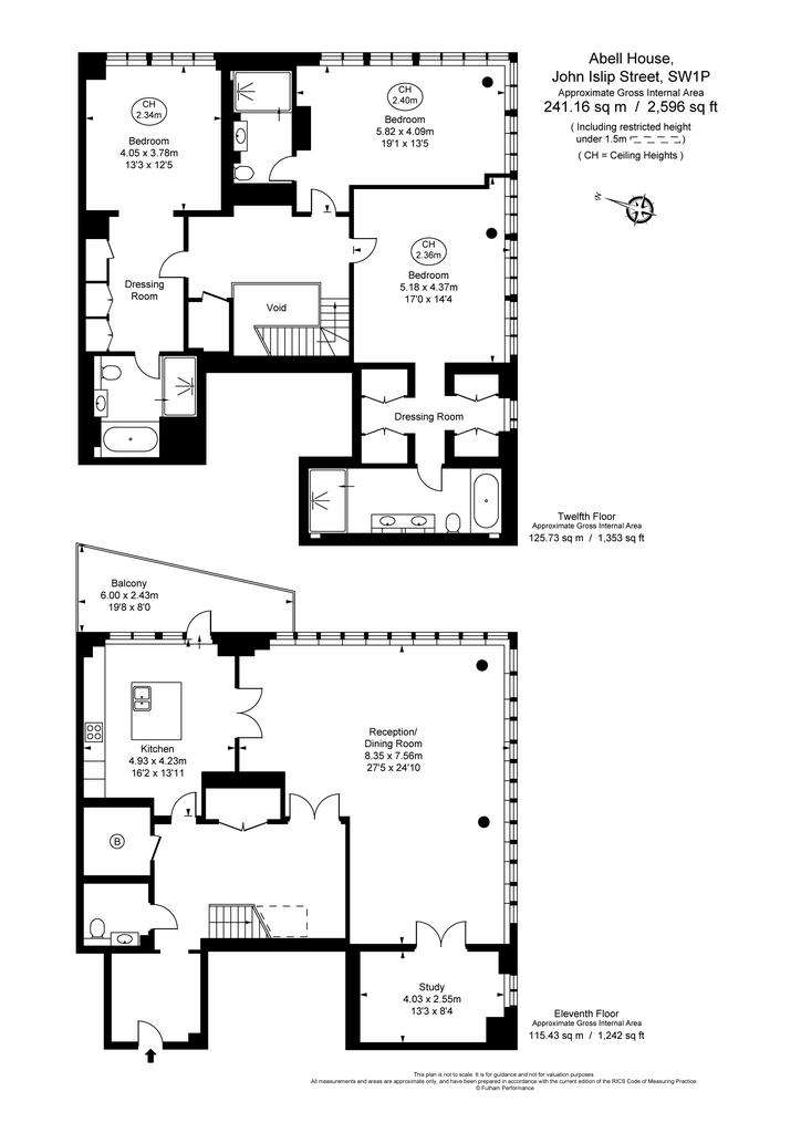 3 bedroom flat to rent - floorplan