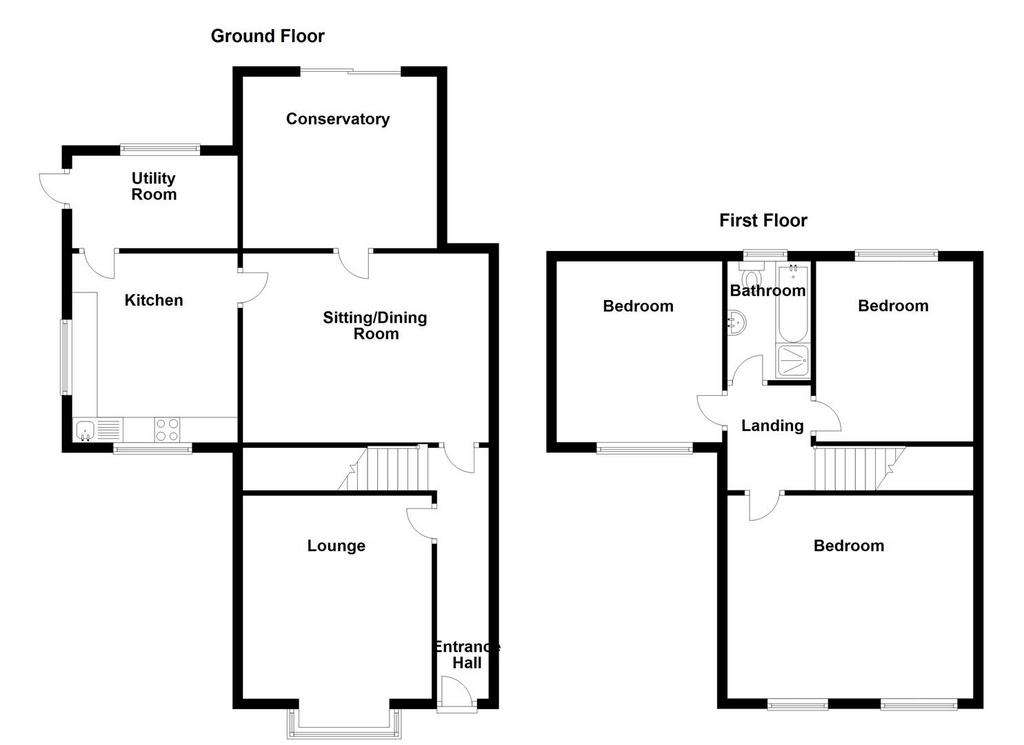 3 bedroom detached house for sale - floorplan