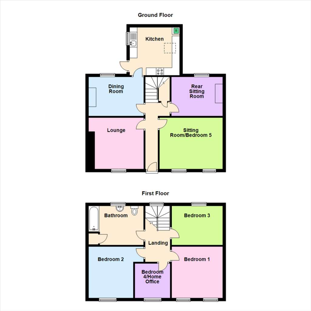 4 bedroom terraced house for sale - floorplan