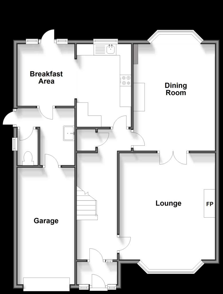 3 bedroom detached house for sale - floorplan