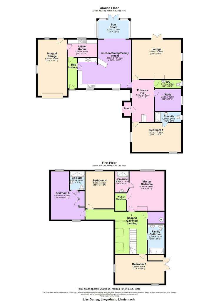 5 bedroom detached house for sale - floorplan