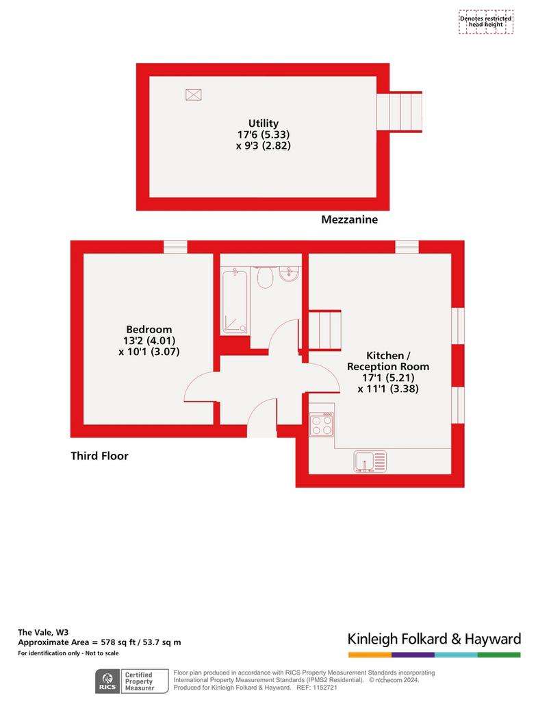 1 bedroom flat for sale - floorplan