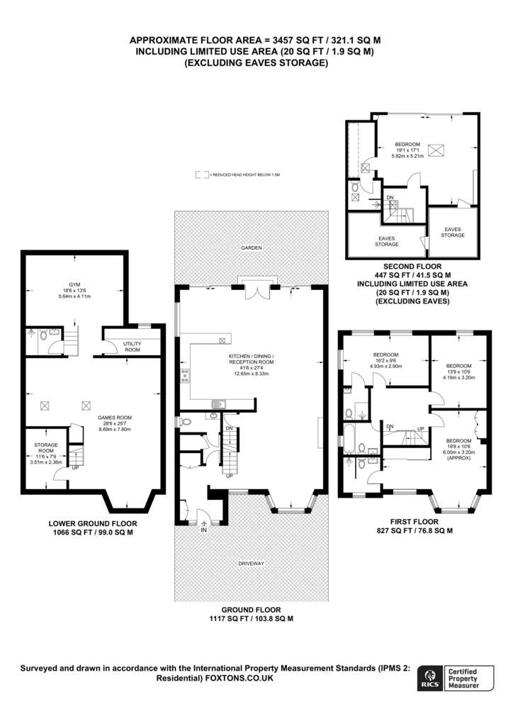 4 bedroom semi-detached house to rent - floorplan