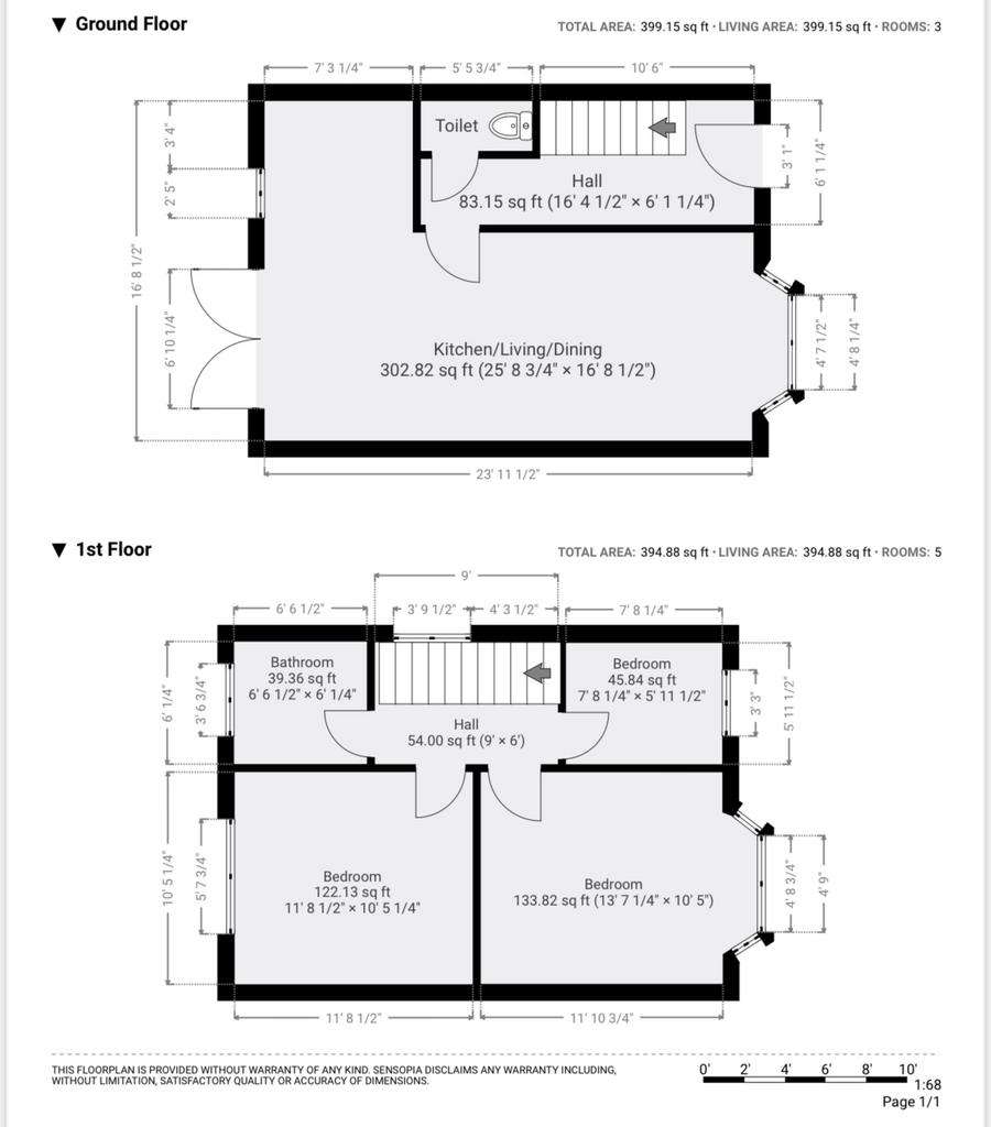 3 bedroom semi-detached house for sale - floorplan