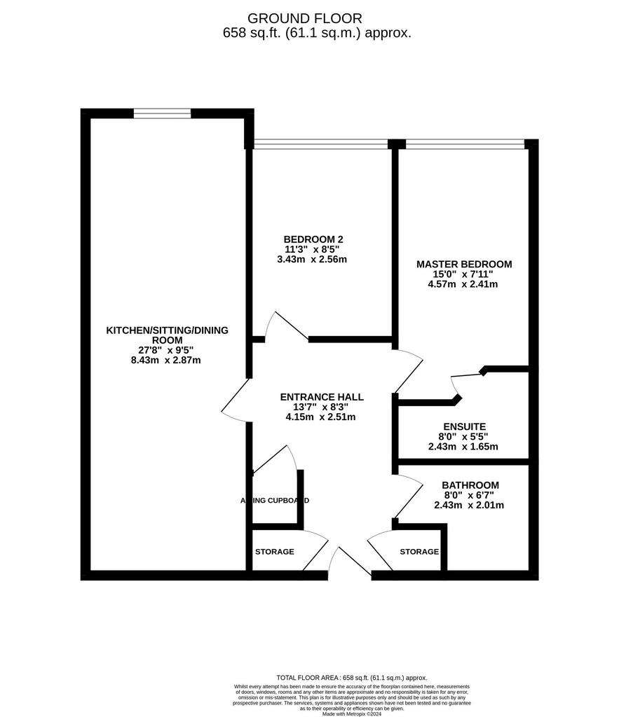 2 bedroom flat for sale - floorplan