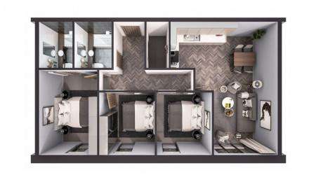 1 bedroom flat for sale - floorplan