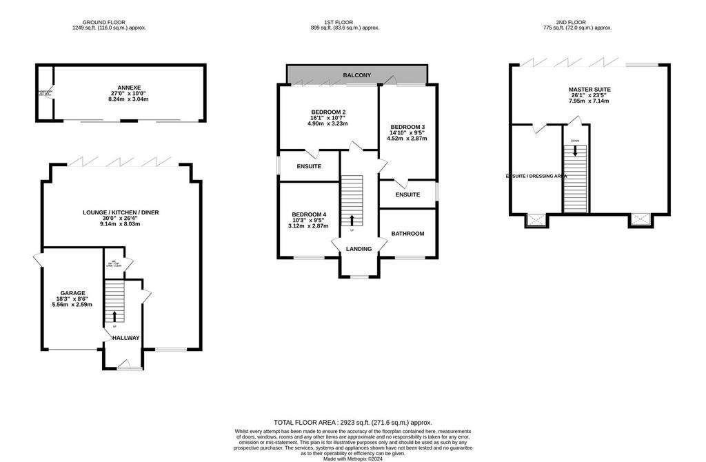 4 bedroom detached house for sale - floorplan