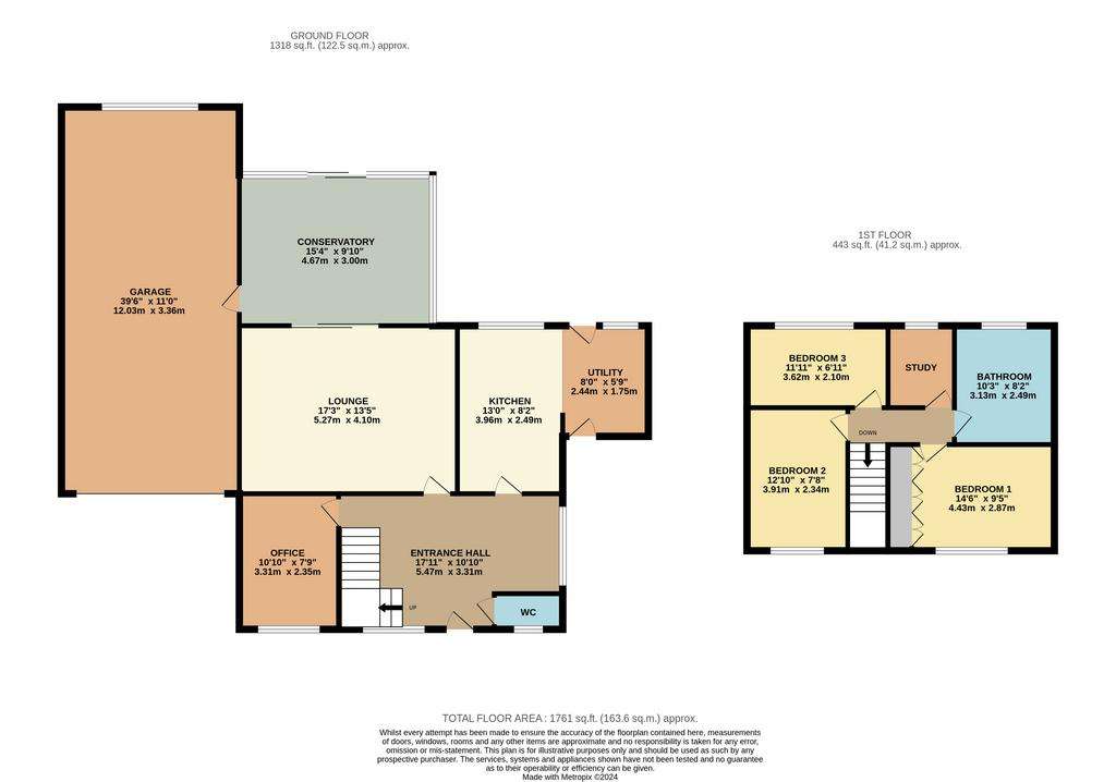 3 bedroom detached house for sale - floorplan