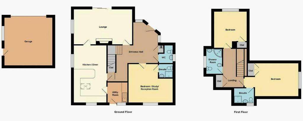 3 bedroom detached house for sale - floorplan