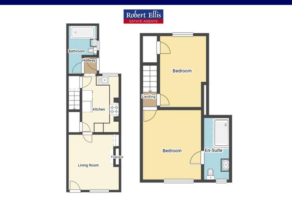 2 bedroom terraced house for sale - floorplan