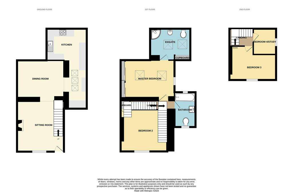 4 bedroom end of terrace house for sale - floorplan