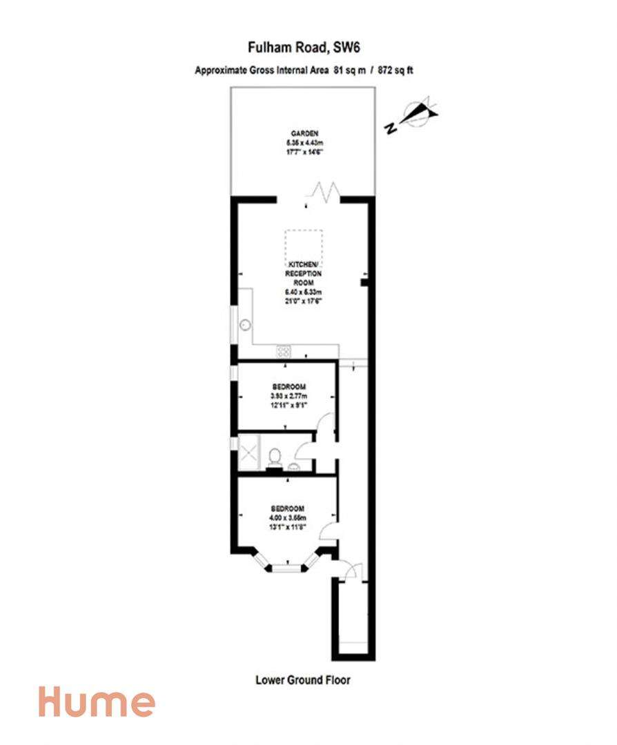 2 bedroom flat for sale - floorplan