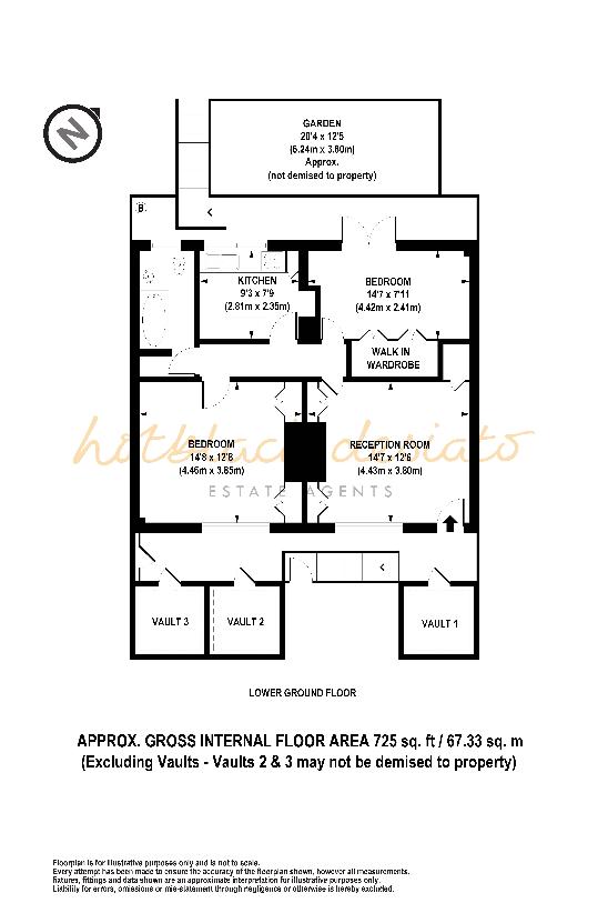 2 bedroom flat for sale - floorplan