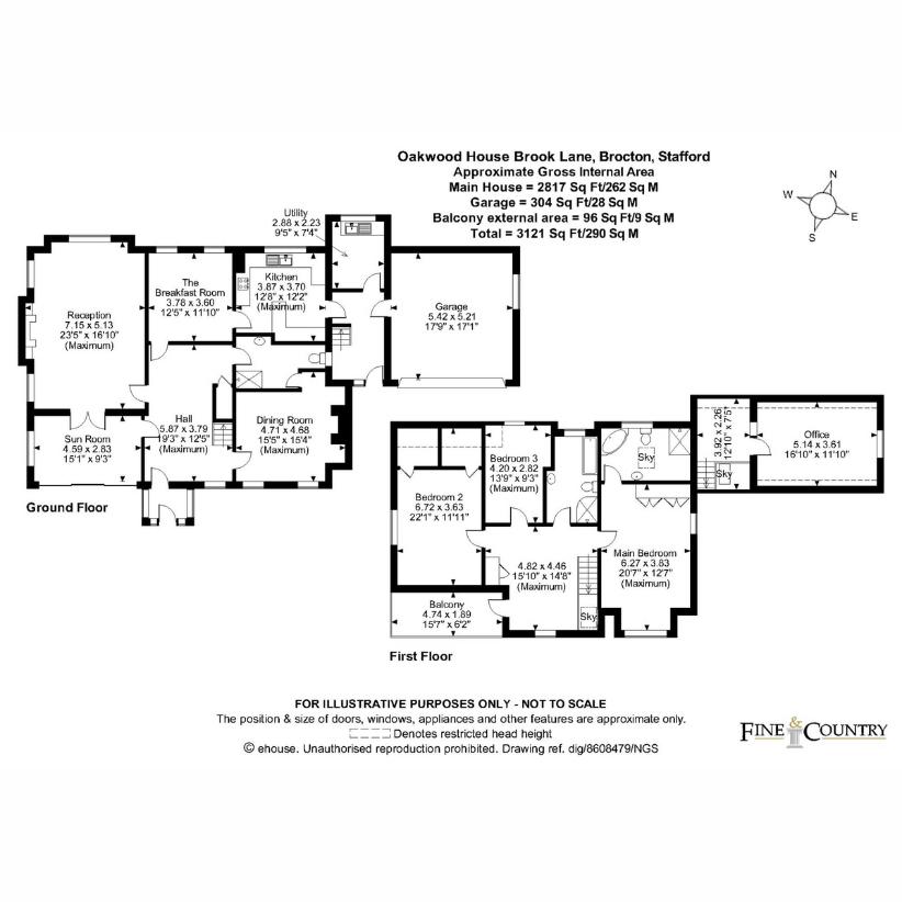 3 bedroom detached house for sale - floorplan