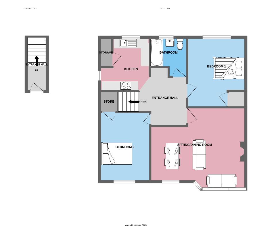 2 bedroom flat for sale - floorplan