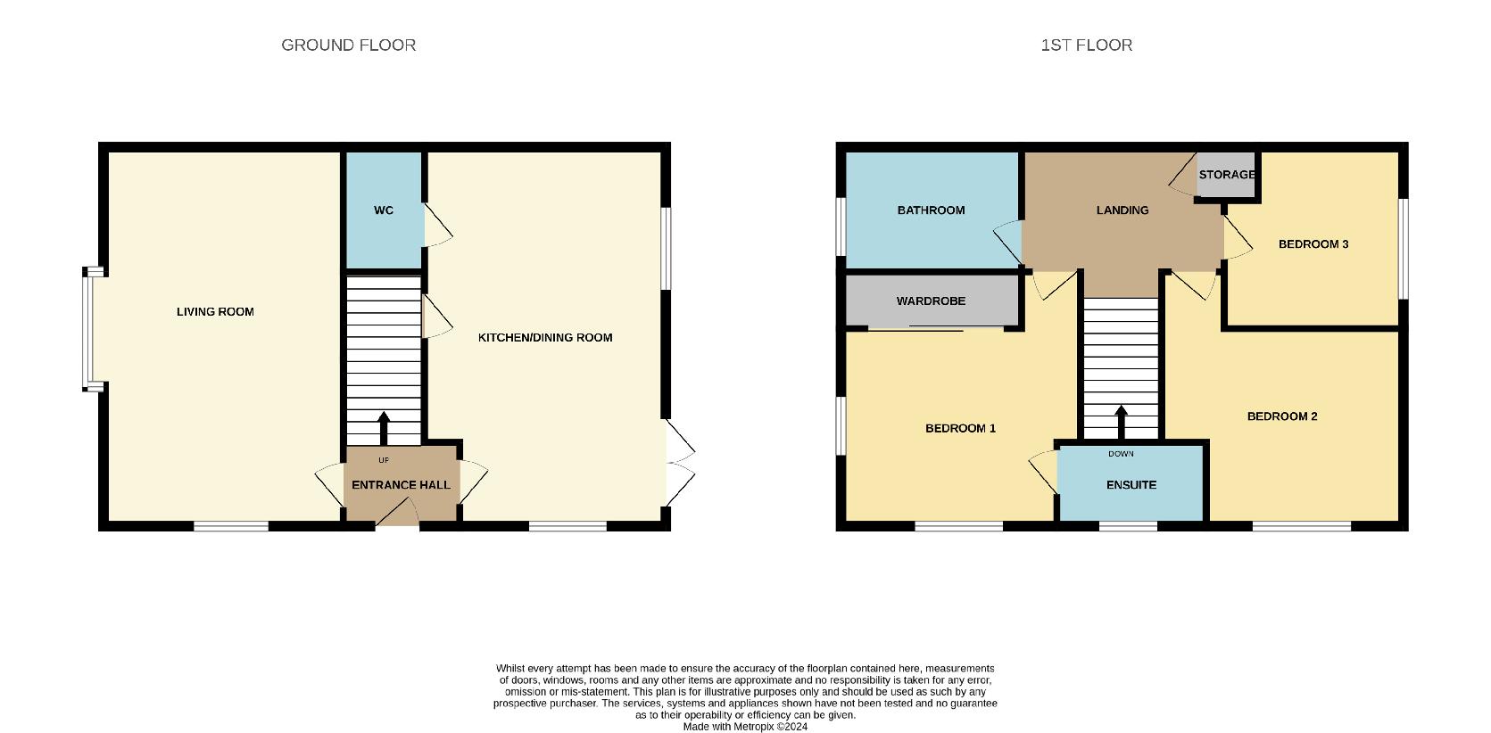 3 bedroom property for sale - floorplan