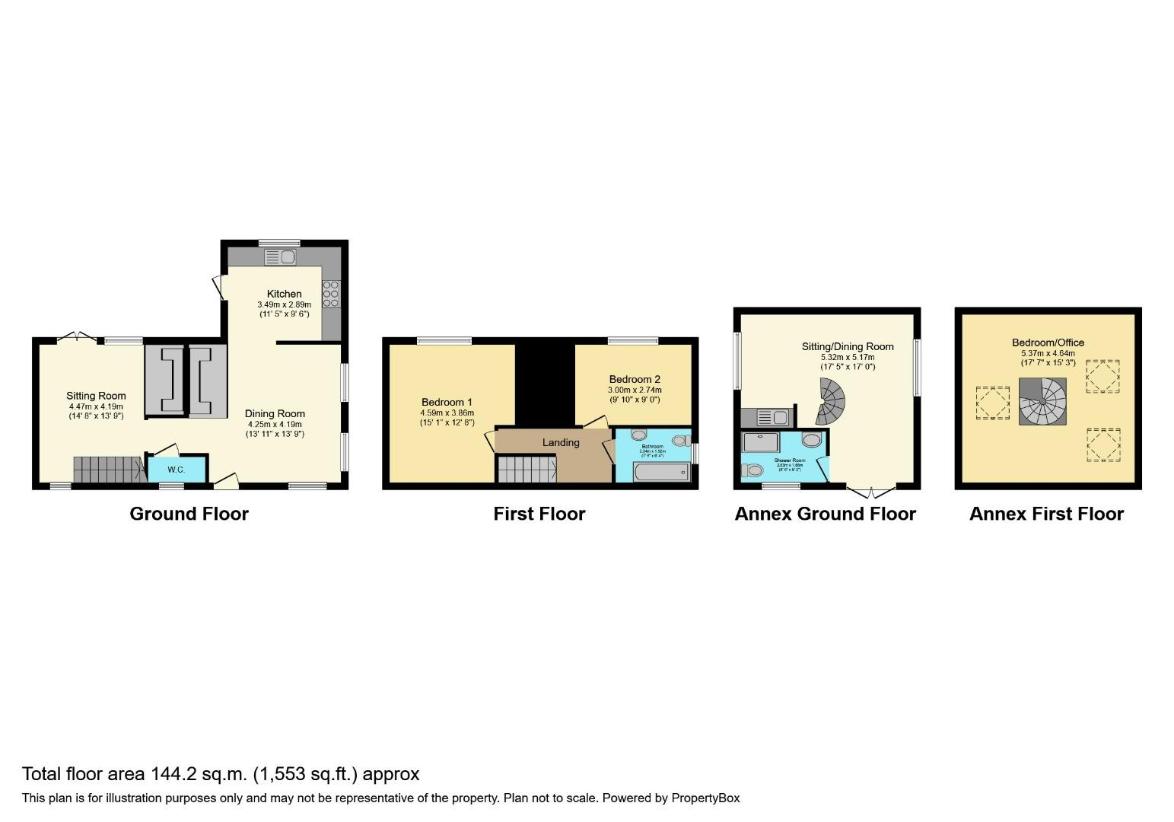 3 bedroom cottage for sale - floorplan