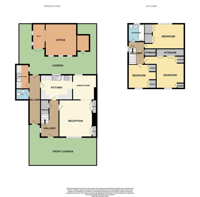 3 bedroom semi-detached house for sale - floorplan