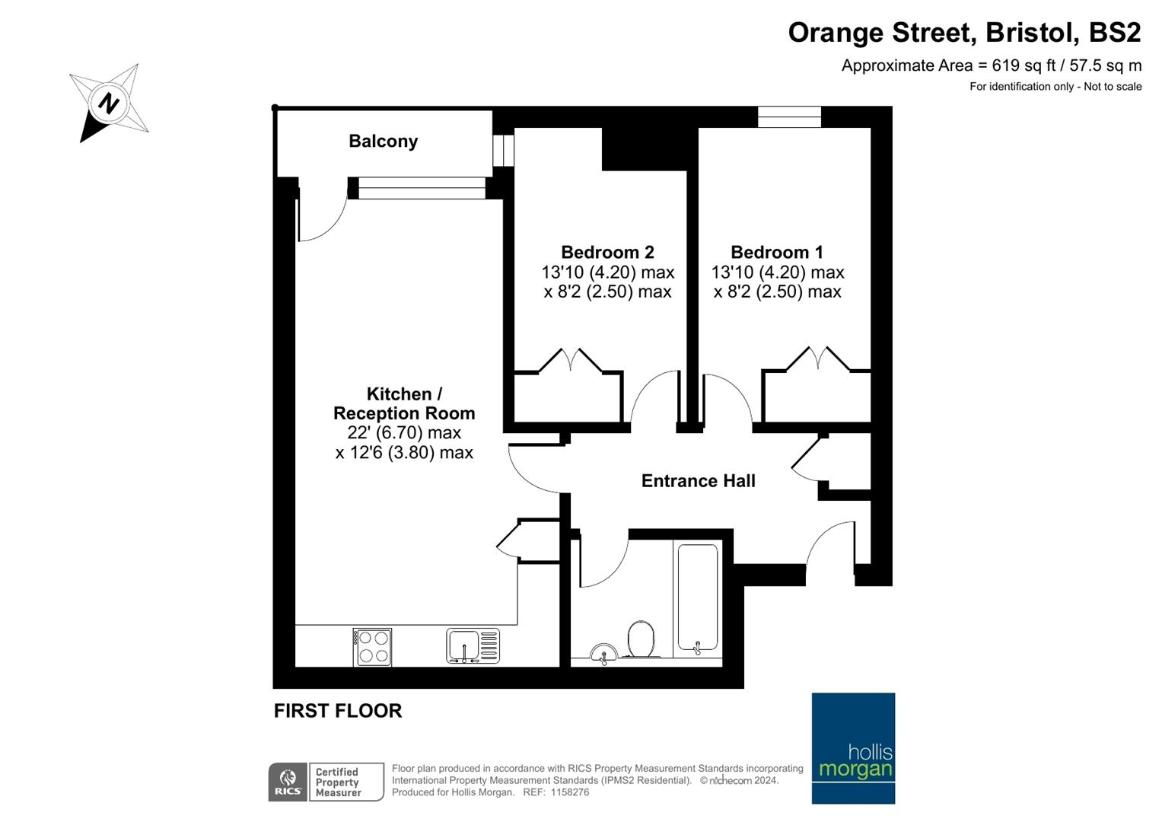 2 bedroom flat for sale - floorplan