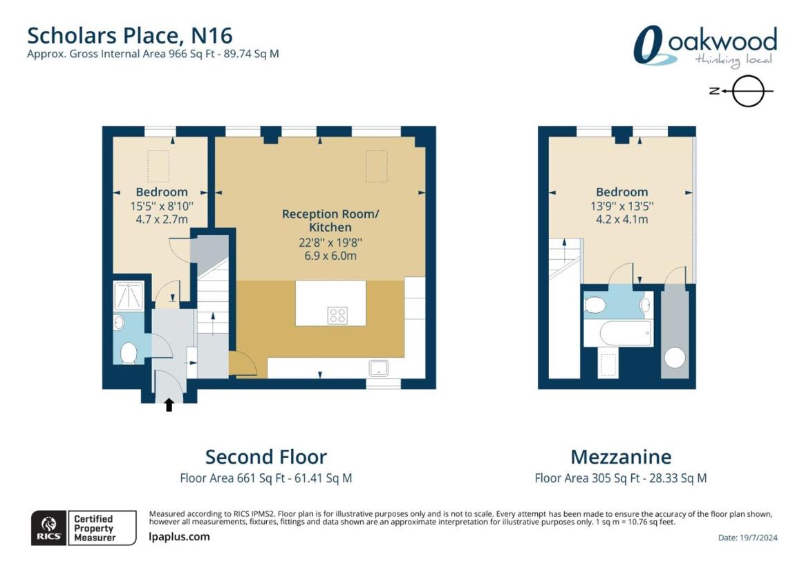 2 bedroom flat for sale - floorplan