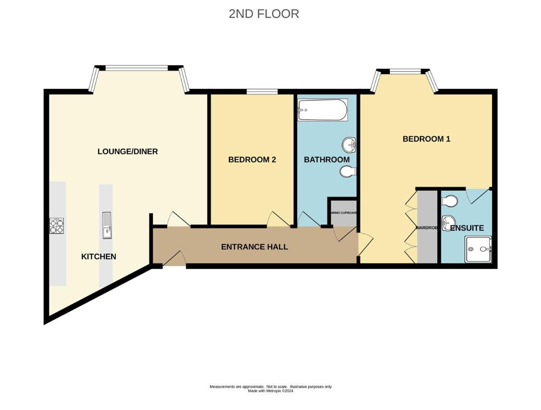 2 bedroom flat for sale - floorplan